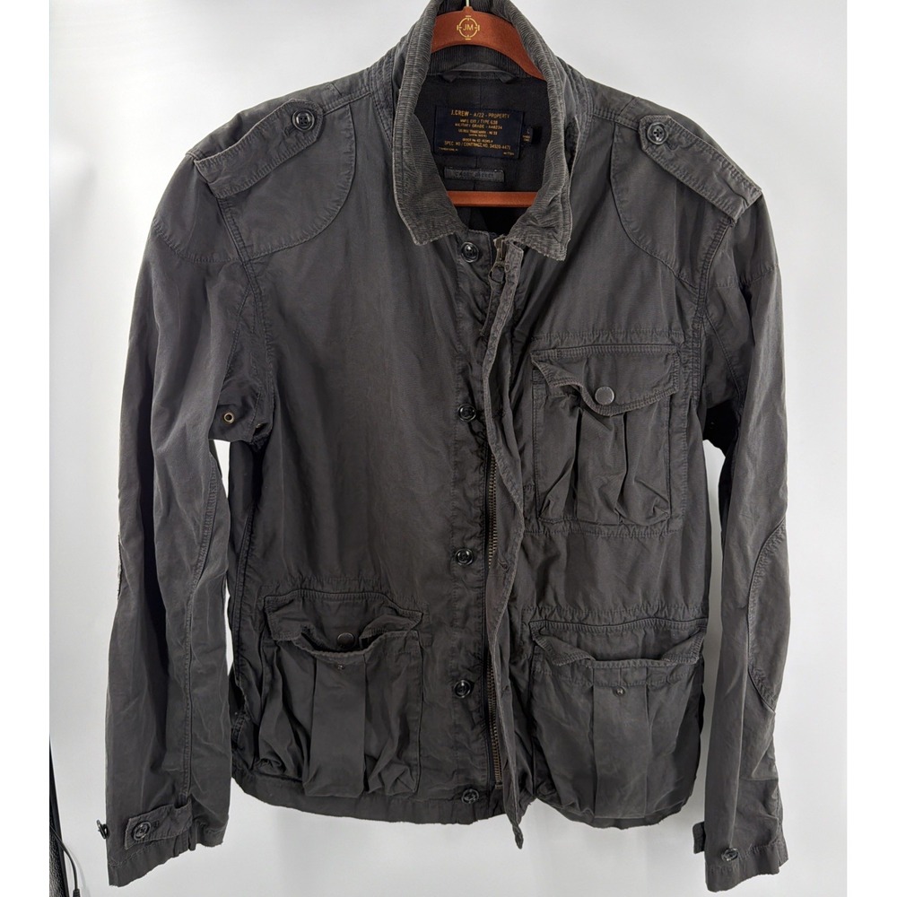 J.Crew A/22 Type G38 Cadet Jacket Men's Large Gray Military Grade Corporeal